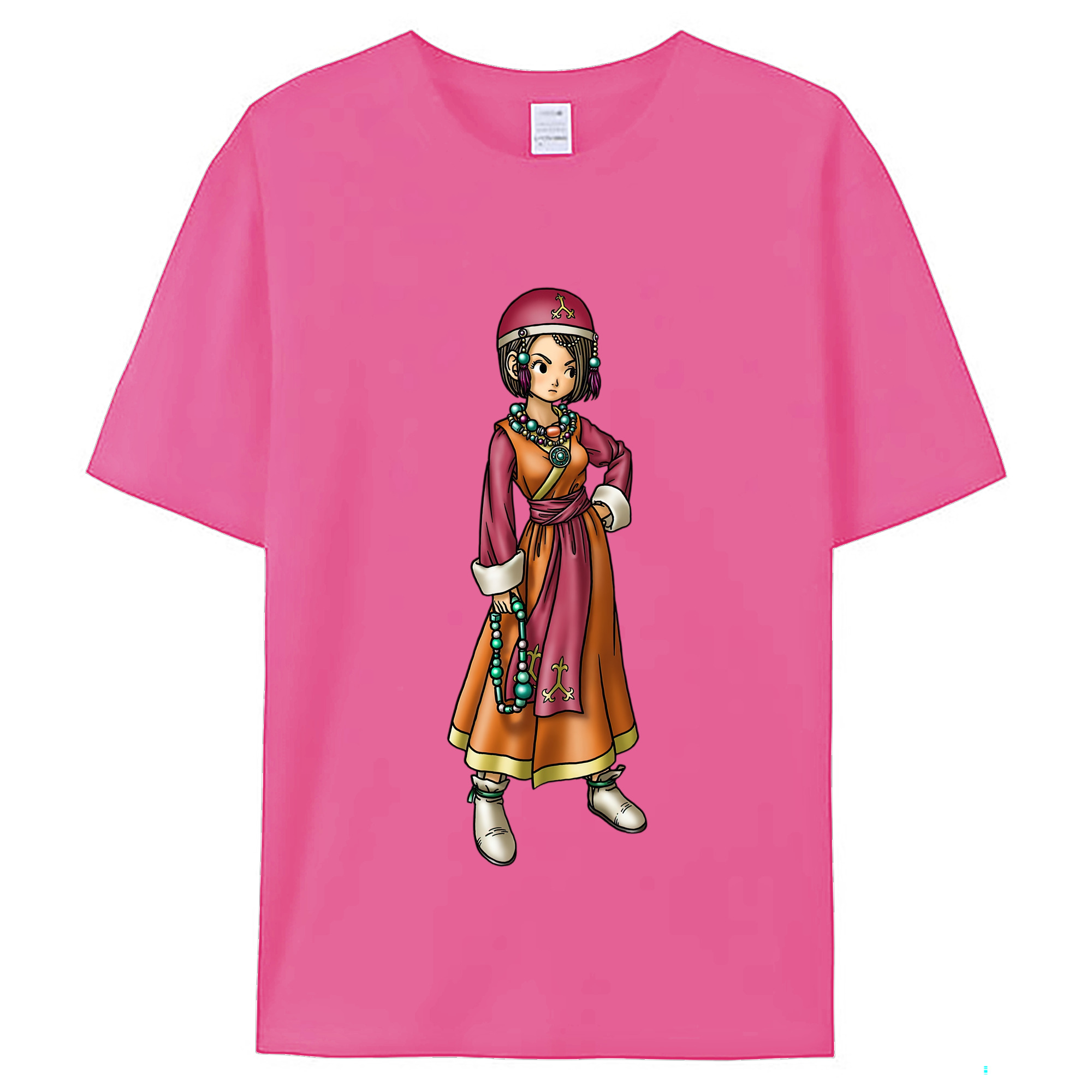 （画像用） ドラゴンクエスト Doragon Kuesuto Dragon Quest レディースカジュアルプリントTシャツ（綿100％）